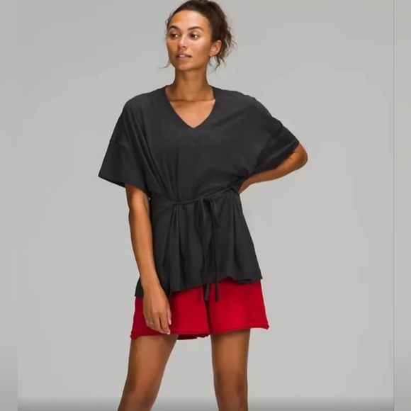 Lululemon Oversized, side tie light weight top - Picture 5 of 5